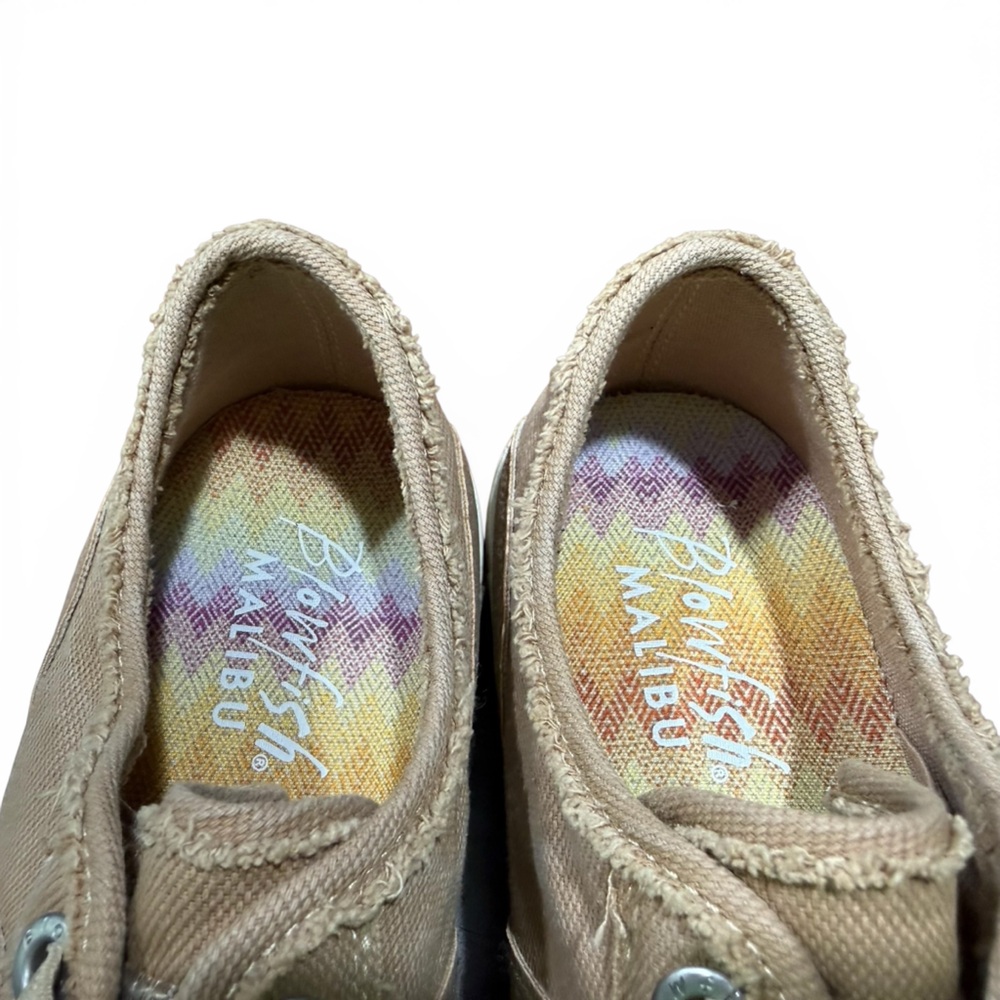 Blowfish Malibu Low Top Slip In Lace Comfort Sneakers Kahkai Platform Vegan Sz 9 - Picture 10 of 14